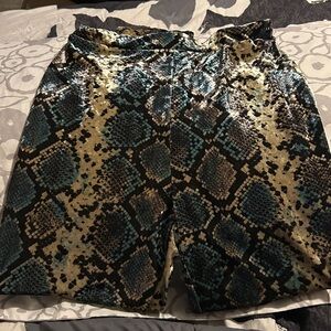 Women's Boot Cut Jeans - Snake Print